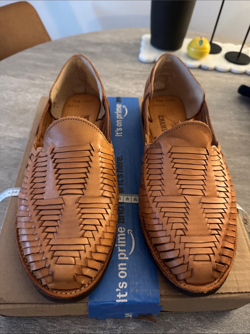 NWOT - Chamula “Cancun” Huarache Tan Leather Woven Sandals